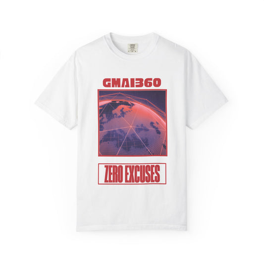 Zero Excuses T-Shirt — GMAI360 Retro Globe Graphic Tee