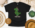 Tree Rex Dinosaur Family Christmas Youth Shirt-0